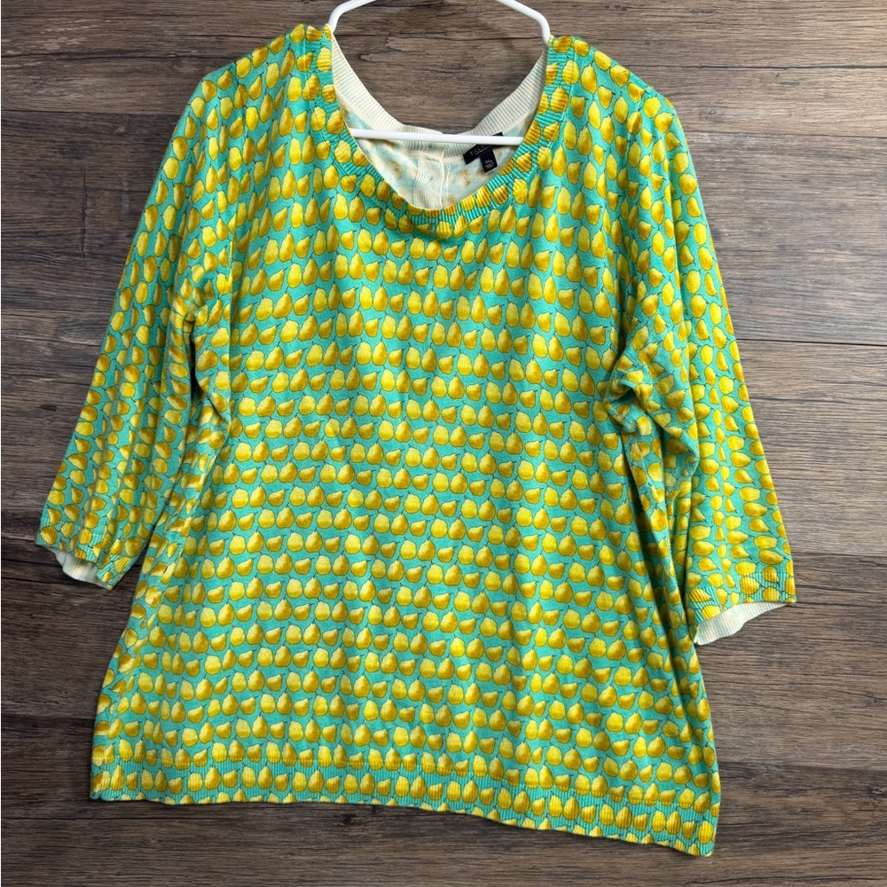Talbots Multicolor Patterned Pear Women's Sweater